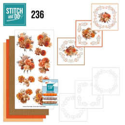 Stitch And Do 236 - Orange Floral