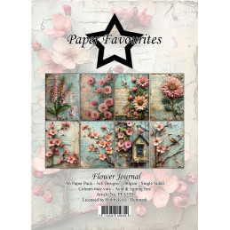 Paper Favourites - Papirpakke A6 - Flower Journal - PFA570