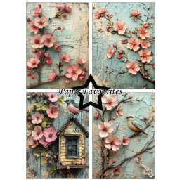 Paper Favourites - Papirpakke A6 - Flower Journal - PFA570