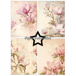 Paper Favourites - Papirpakke A6 - Pink Magnolia - PFA571