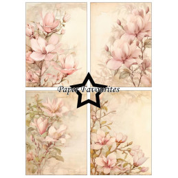 Paper Favourites - Papirpakke A6 - Pink Magnolia - PFA571
