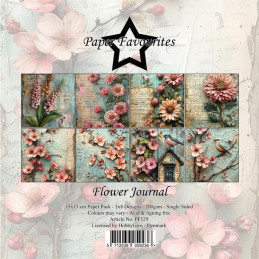 Paper Favourites - Papirpakke 15x15 - Flower Journal - PF529