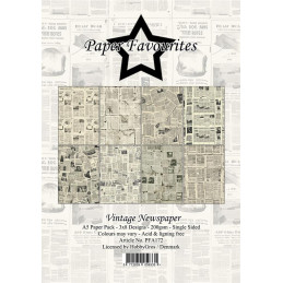 Paper Favourites - Papirpakke A5 - Vintage Newspaper - PFA172
