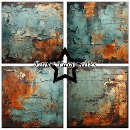Paper Favourites - Papirpakke 30.5x30.5 - Rusty Copper - PF728
