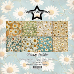 Paper Favourites - Papirpakke 30.5x30.5 - Vintage Daisies - PF729