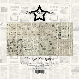 Paper Favourites - Papirpakke 30.5x30.5 - Vintage Newspaper - PF731