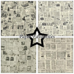 Paper Favourites - Papirpakke 30.5x30.5 - Vintage Newspaper - PF731