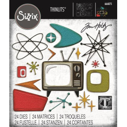 Sizzix - Tim Holtz - Thinlits Die - Vault Atomic Retro - 666875