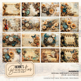 Berries Beauties - Papirpakke A4 - Steam Punk - BBPPA410013