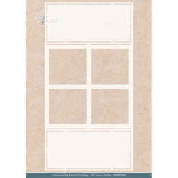Card Deco Essentials - Stencil A5 - Farm Window