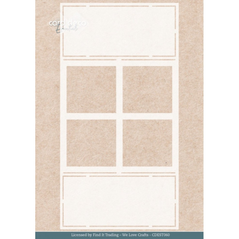 Card Deco Essentials - Stencil A5 - Farm Window