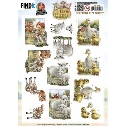 Pushout - Yvonne Creations - Farm Friends - Mother And Child - SB11019