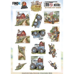 Pushout - Yvonne Creations - Farm Friends - Farmyard - SB11020
