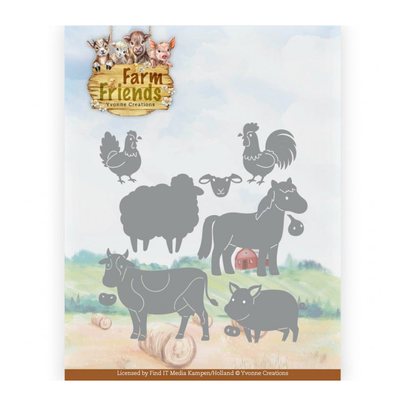 Yvonne Creations - Farm Friends - Farm Animals - YCD10364