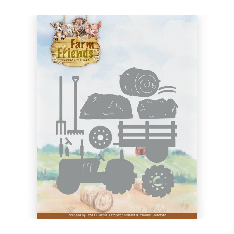 Yvonne Creations - Farm Friends - Tractor - YCD10365