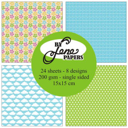 By Lene - Papirpakke 15x15 - Wild Summer - BLP062