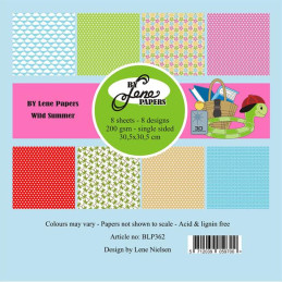 By Lene - Papirpakke 30x30 - Wild Summer - BLP362