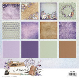 Studio Light - Paper Pad 20x20cm - Diary Of Dreams - Background