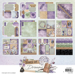 Studio Light - Paper Pad 20x20cm - Diary Of Dreams - Mixed Paper Pad