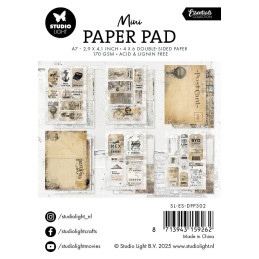 Studio Light - Papirblok A7 - Vintage Inventions