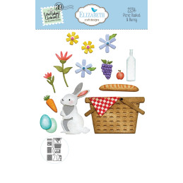 Elizabeth Craft Designs - Everyday Elements - Picnic Basket & Bunny