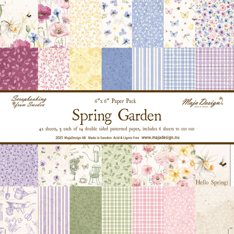 Maja Design - Papirpakke 15x15 - Spring Garden