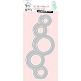 Studio Light - Stitched Circle Border - CCL-ES-CD982