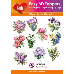 Easy 3D Toppers - Spring Flowers