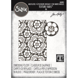 Sizzix - Tim Holtz - Embossingfolder - Vault Lace - 666865