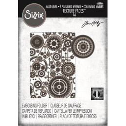 Sizzix - Tim Holtz - Embossingfolder - Vault Gears - 666866