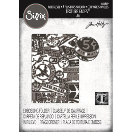 Sizzix - Tim Holtz - Embossingfolder - Vault Airmail - 666869