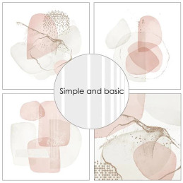 Simple And Basic - Papirpakke 15x15 - Soft Watercolour Backgrounds - SBP547