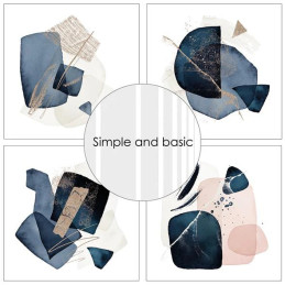Simple And Basic - Papirpakke 30.5x30.5 - Soft Watercolour Backgrounds - SBP747