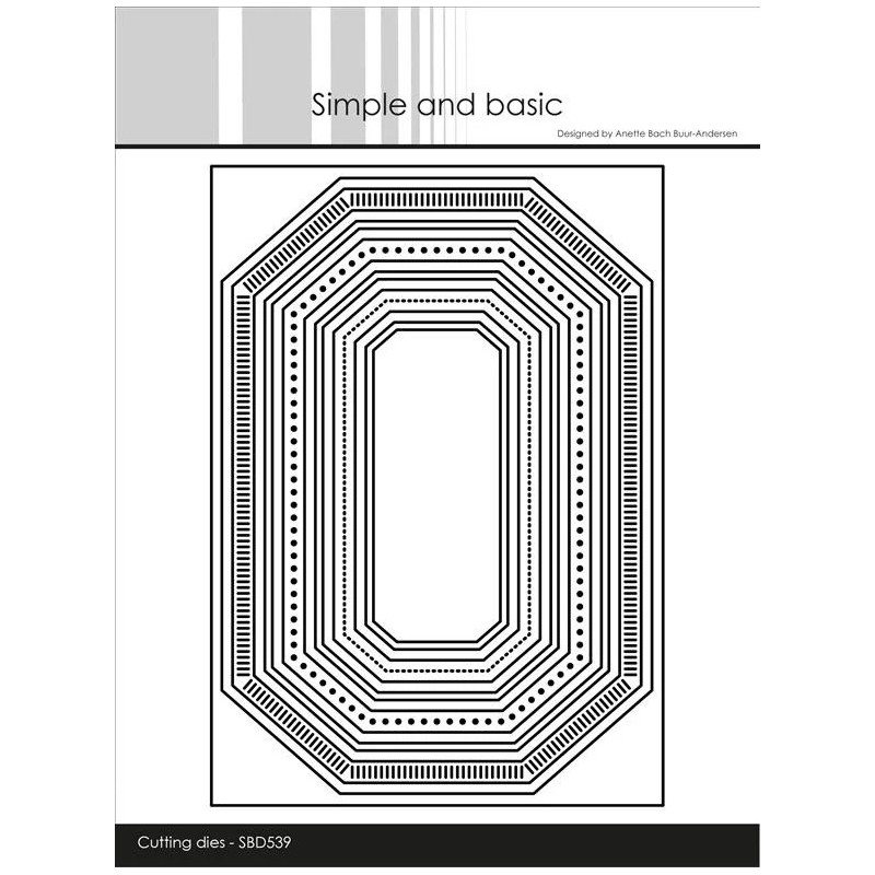 Simple And Basic - Misc Edged Borders A6 - SBD539
