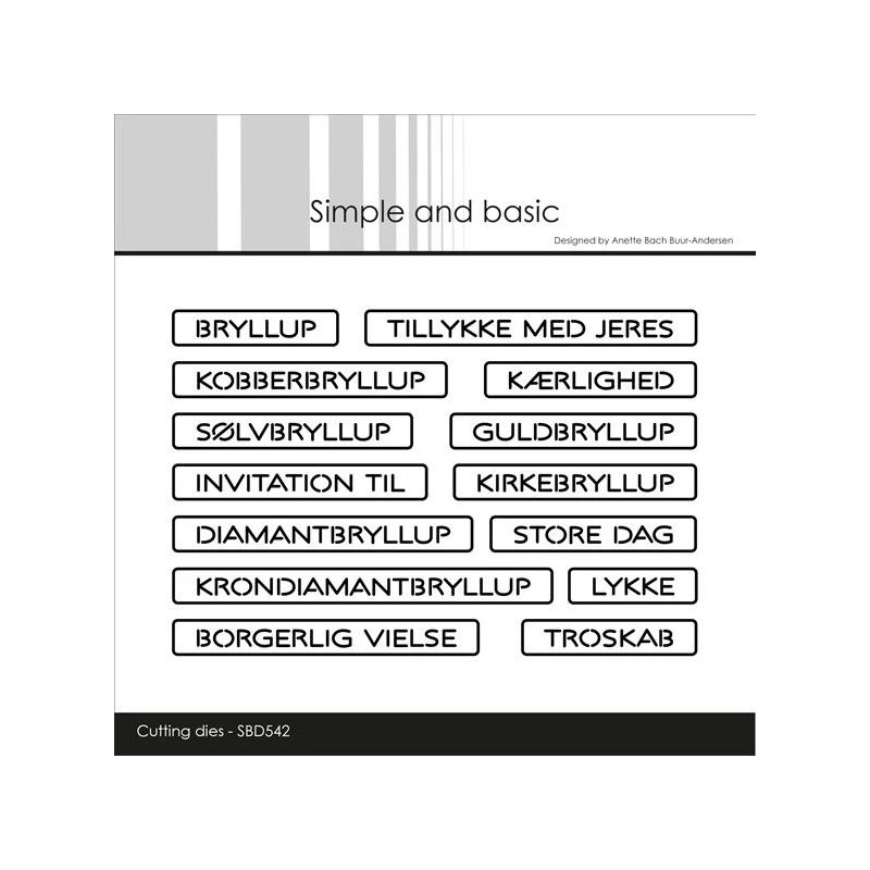Simple And Basic - All-In-One Plate - Bryllup - SBD542