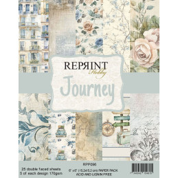 Reprint - Papirpakke 15x15 - Journey - RPP102