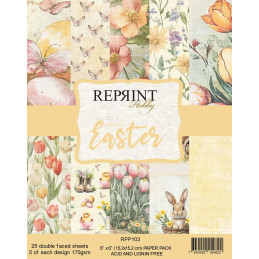 Reprint - Papirpakke 15x15 - Hello Easter - RPP103