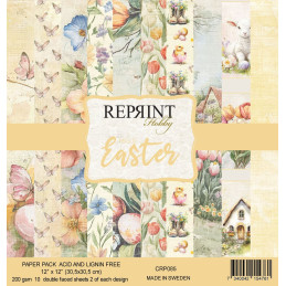 Reprint - Papirpakke 30x30 - Hello Easter - CRP085