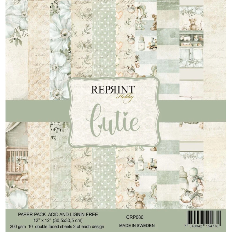 Reprint - Papirpakke 30x30 - Cutie - CRP086