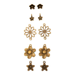 Studio Light - Metal Charms - Flowers