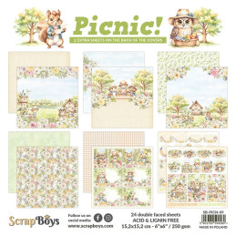 ScrapBoys - Papirblok 15x15 - Picnic!