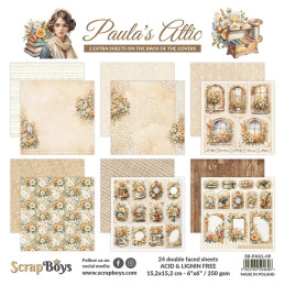 ScrapBoys - Papirblok 15x15 - Paula's Attic