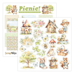 ScrapBoys - Papirblok 20x20 - Picnic!