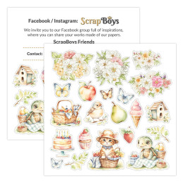ScrapBoys - Papirblok 20x20 - Picnic!