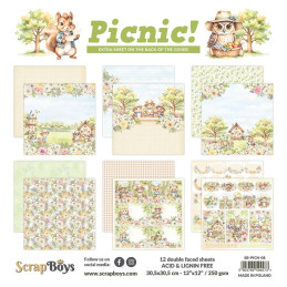 ScrapBoys - Papirblok 30x30 - Picnic!