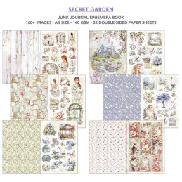 Ciao Bella - Junk Journal Ephemera Book A4 - Secret Garden