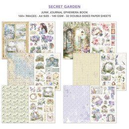 Ciao Bella - Junk Journal Ephemera Book A4 - Secret Garden