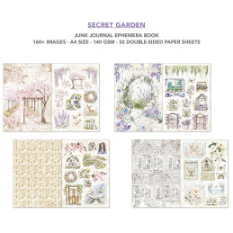 Ciao Bella - Junk Journal Ephemera Book A4 - Secret Garden
