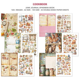 Ciao Bella - Junk Journal Ephemera Book A4 - Cookbook