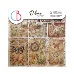 Ciao Bella - Papirpakke 6x6 - Deluxe Paper Pearl Copper - Cabinet Of Curiosities